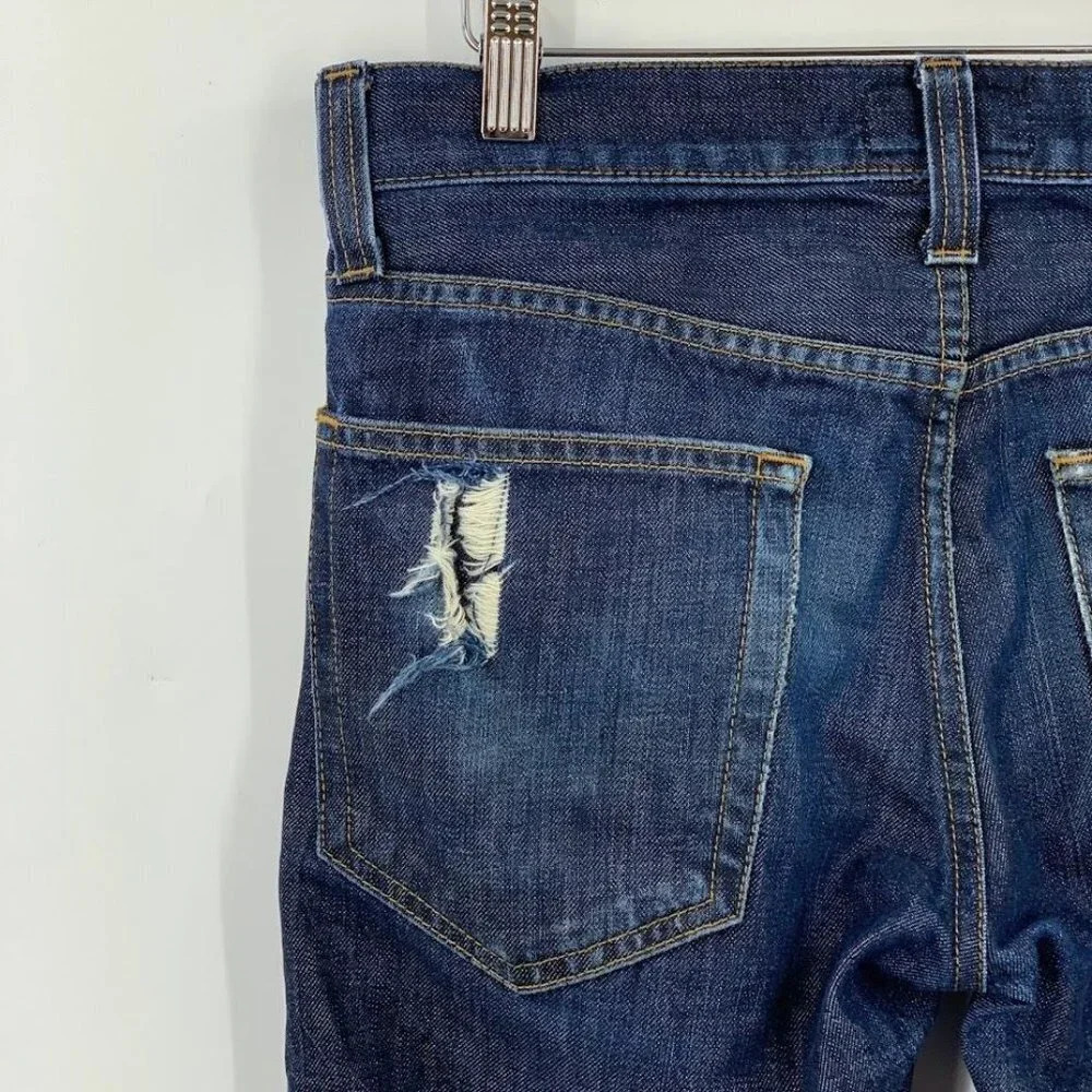 Current Elliott Men's The Slim Taper Distressed Mid Rise In Cove Jeans SZ 29x33 - Picture 6 of 14